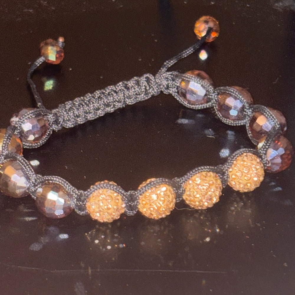 Facited crystal sizeable bracelet